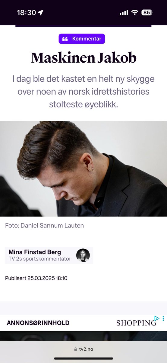 «Som idrettsutøver får jeg ofte skryt for at jeg presterer under press og umenneskelige omgivelser. Det er fordi jeg har hatt god øving. Jeg har måttet gjøre det for å overleve som barn og som ungdom.»

Ordene som falt i rettssalen i dag kommer til å brenne seg fast.