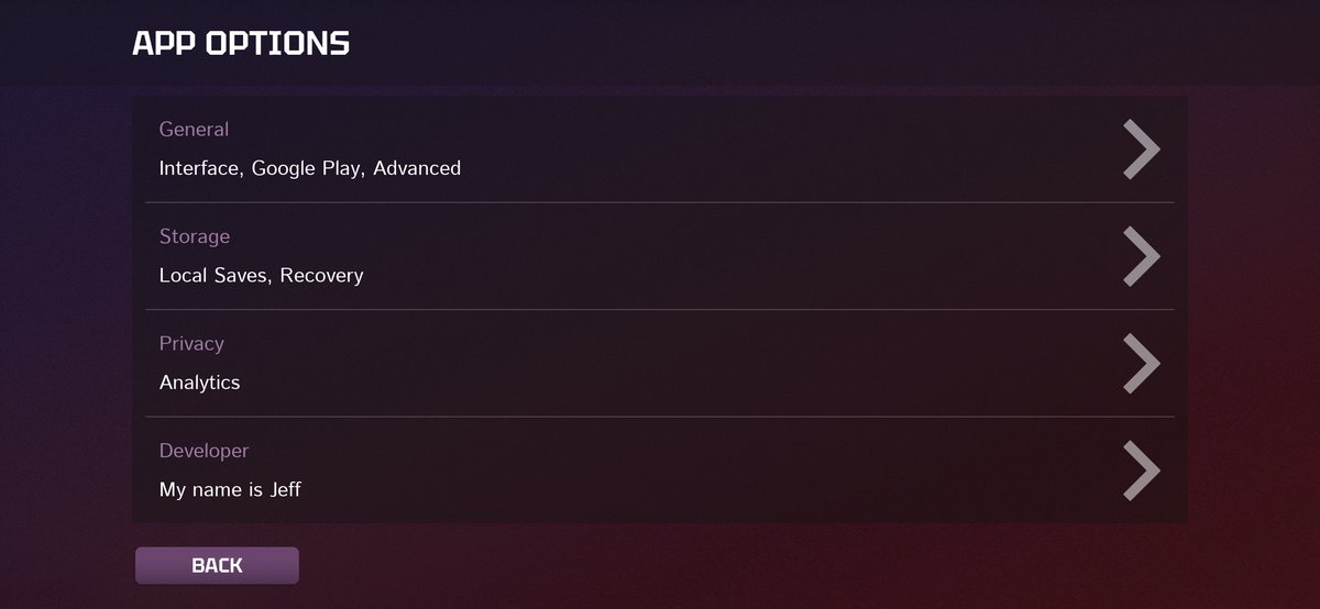 TheIndra5's tweet photo. There's a secret developer menu in Guardian of Light by entering 'feralinternal harmfulinternalfeatures' in the advanced options field. It will unlock a new settings menu with some debug options, sadly most of them seem broken in the retail version. https://t.co/g7vrss0SHK