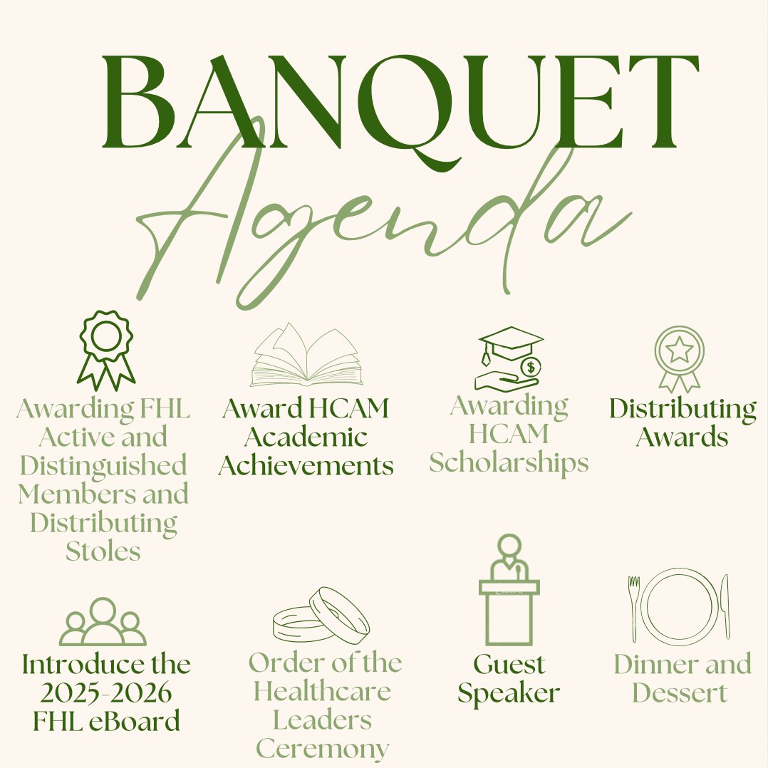 FHL_SRU's tweet photo. The FHL/ HCAM Banquet will be taking place on Sunday, April 13th! If you are planning to attend, please RSVP on CORE by April 6th. 

Each person is allowed up to 2 quests. The entry fee is $5 per person, and graduating seniors can enter for free! https://t.co/PLD4obDNtX