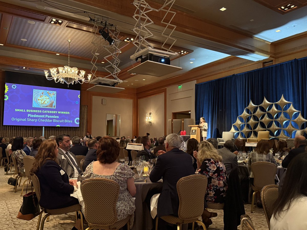 NCChamber's tweet image. Honoring the #CoolestThingMadeInNC 2024 winners! Congrats to @HondaJet for the HondaJet Elite II and @PiedmontPennies for their Sharp Cheddar Biscuit Bites! Learn more about last year&apos;s winners here &amp;gt; bit.ly/4eP8La8 #NCAnnualLeadershipDinner #CelebratingNCBiz…