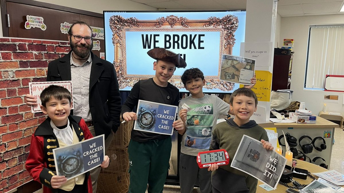 Grafflin’s fourth graders cracked the code! 🔍 As the Sons of Liberty, they tackled a Revolutionary War Escape Room challenge—solving ciphers and unlocking clues before the British closed in. History + challenge = a lesson they won’t forget! ✨ #WeAreChappaqua <a href="/CoachSpillane/">Ryan Spillane</a>