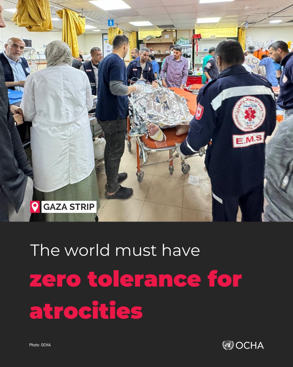 Medical teams in #Gaza are exhausted and urgently need protection and reinforcement.

We’re getting reports of health workers, ambulances and hospitals getting attacked.

No one is safe.

The world must have zero tolerance for atrocities.

#CeasefireNow
