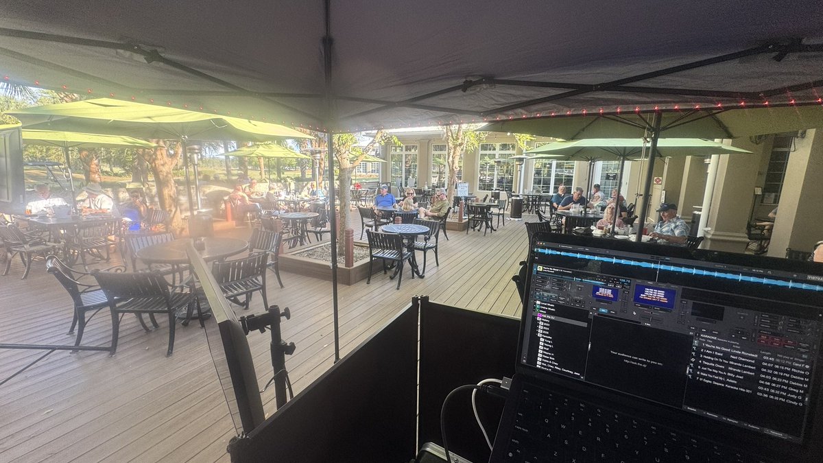 KnightSounds's tweet photo. It’s a great day at Karaoke On the Patio!  18 singers!!! https://t.co/9pEAoGf7nA