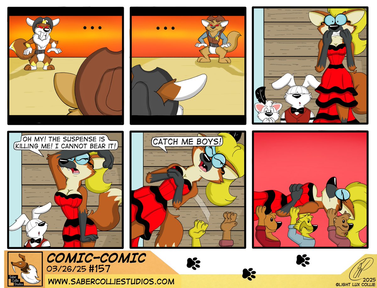 lightluxcollie's tweet photo. She's such a drama queen. #ComicComic #comic #comicstrip #cartoon #toon #cartoonstrip #funny #cute #lightluxcollie #sabercolliestudios #webtoon #webcomic https://t.co/GlFxXIcjb0