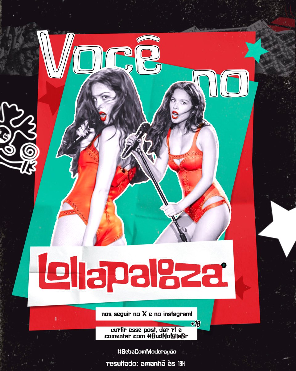 Quer ser 1 dos 4 Livies sortudos que vão fazer parte da história no Lolla 2025? 

Regras:
Seguir <a href="/oliviacervo/">Olivia Acervo | Fã-Site</a> no IG/X;
Ter mais de 18 anos;
Curtir e dar RT neste post;
Comentar com a tag: #BudNoLollaBR.

Quantos mais comentários, mais chances! Não perca essa oportunidade 💜✨