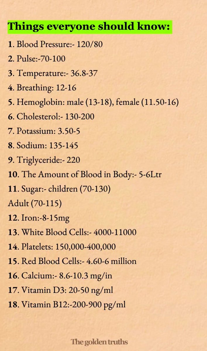 Things everyone should know