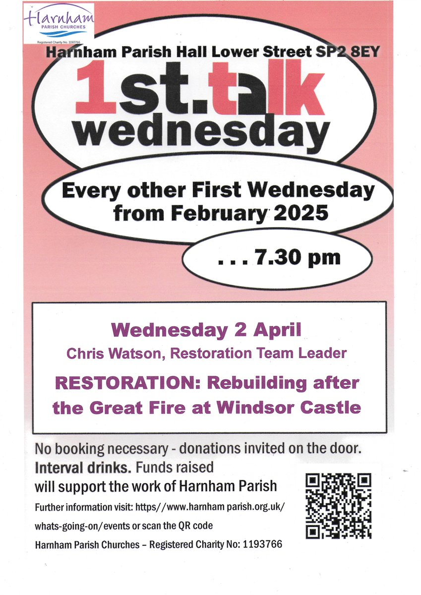 OdstockRadio's tweet image. Make a note in your diary
Coming up next Wednesday 2nd April: no booking required.
For more info: harnhamparish.org.uk/whats-going-on…
@HarnhamParish 
#salisbury #wednesdaytalks