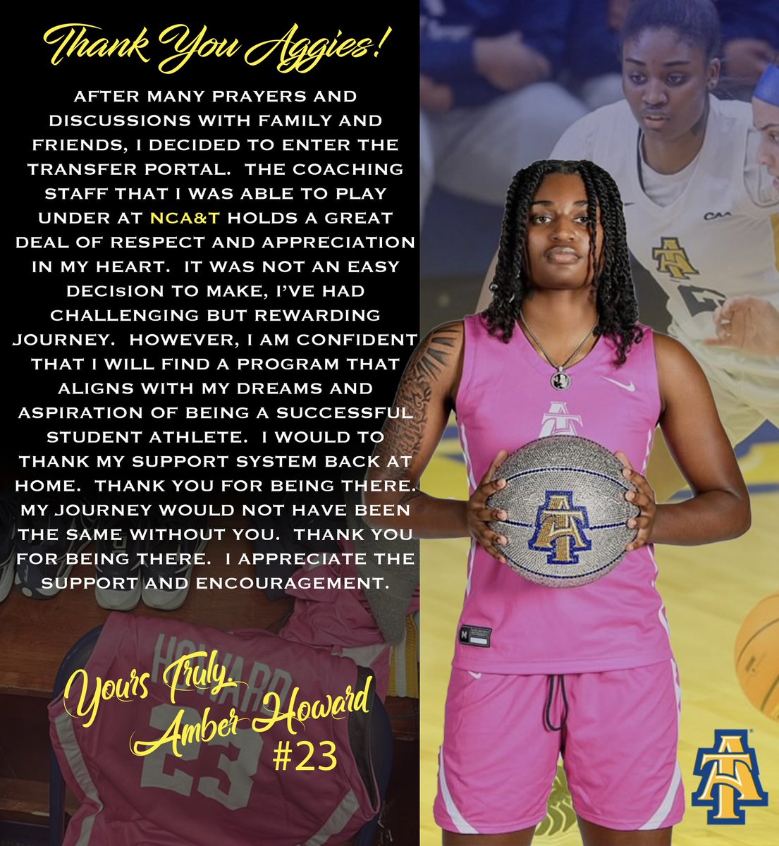 Thanks #AggieWBB 💙💛