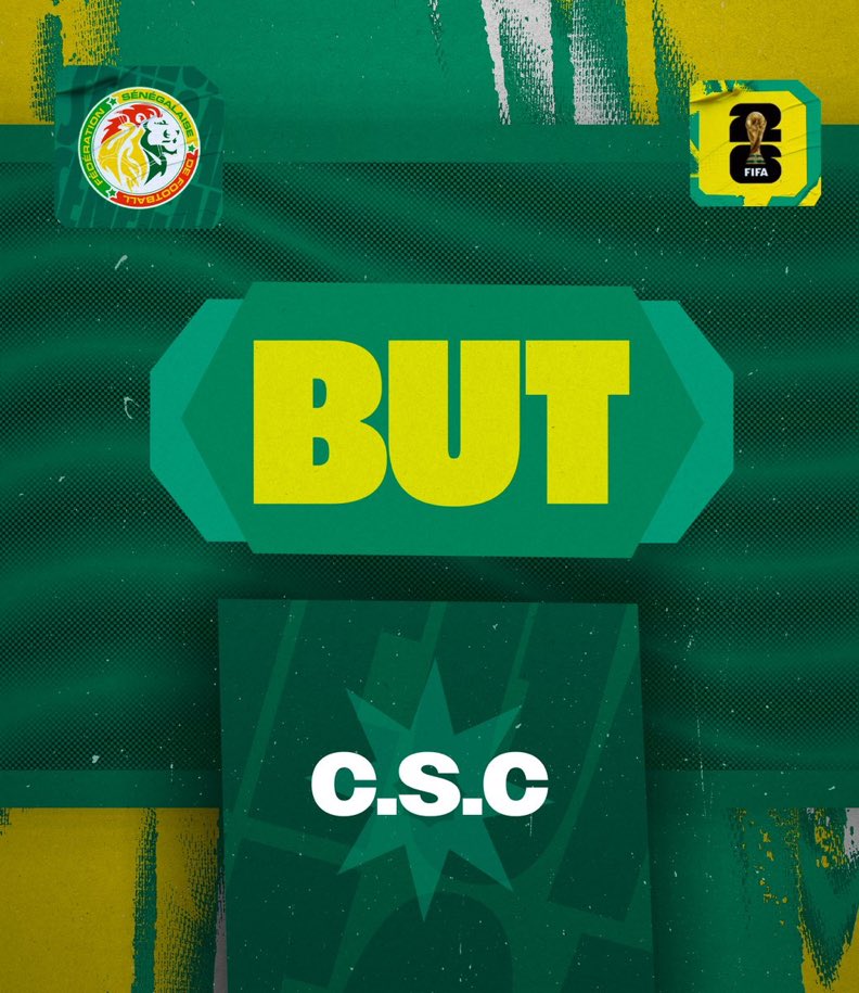 ActuFootSn_'s tweet photo. Le Sénégal 🇸🇳 fait le break à la 67’mn!!
But contre son camp.
#SENTOG https://t.co/TfQq8wclEy