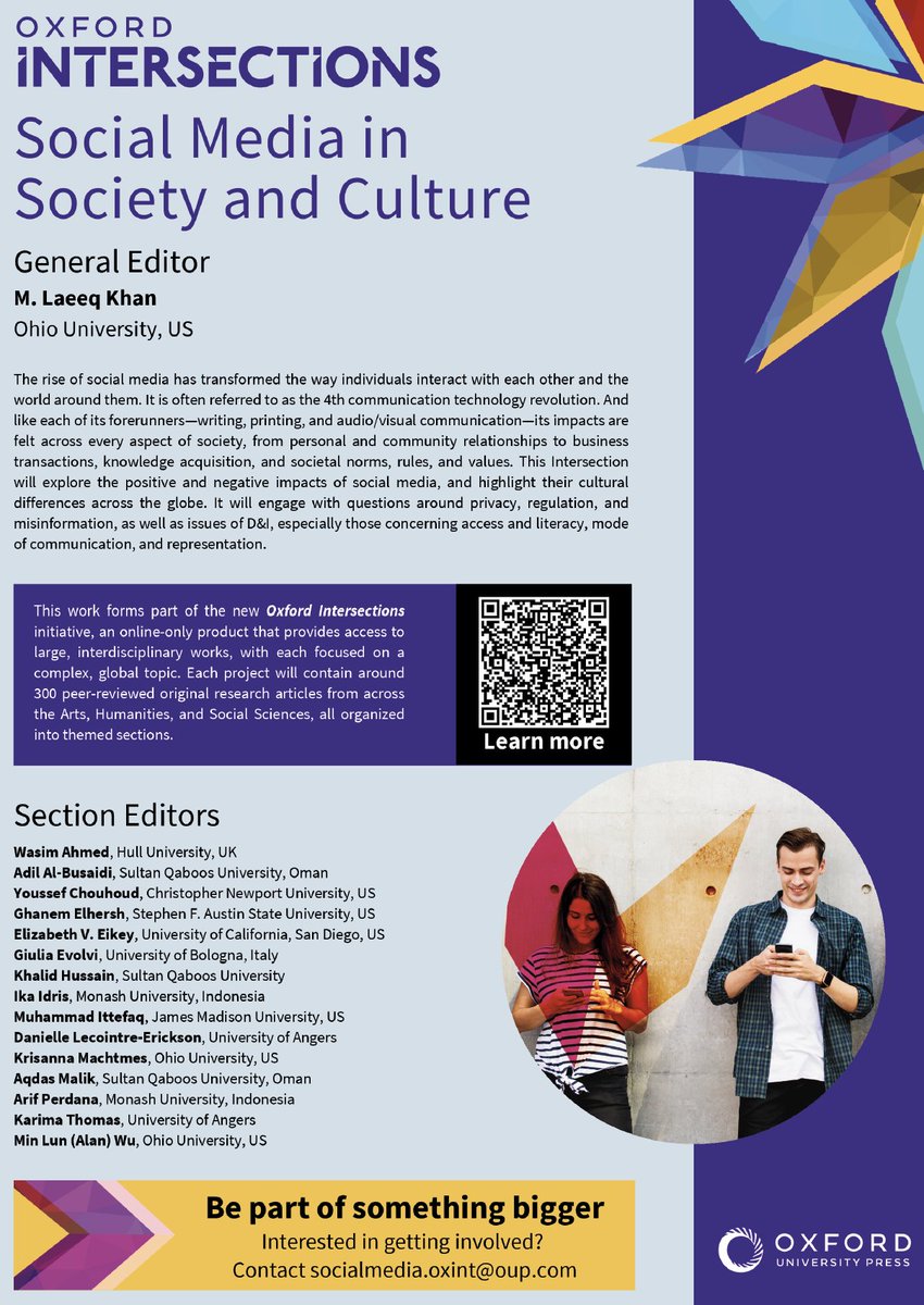 Alanwurocks's tweet photo. Call for Papers!  I serve as section editor for an exciting publication venue "Oxford Intersections" by OUP. Please reach out to me for more details on publishing with us! https://t.co/ub5iIFcsx5