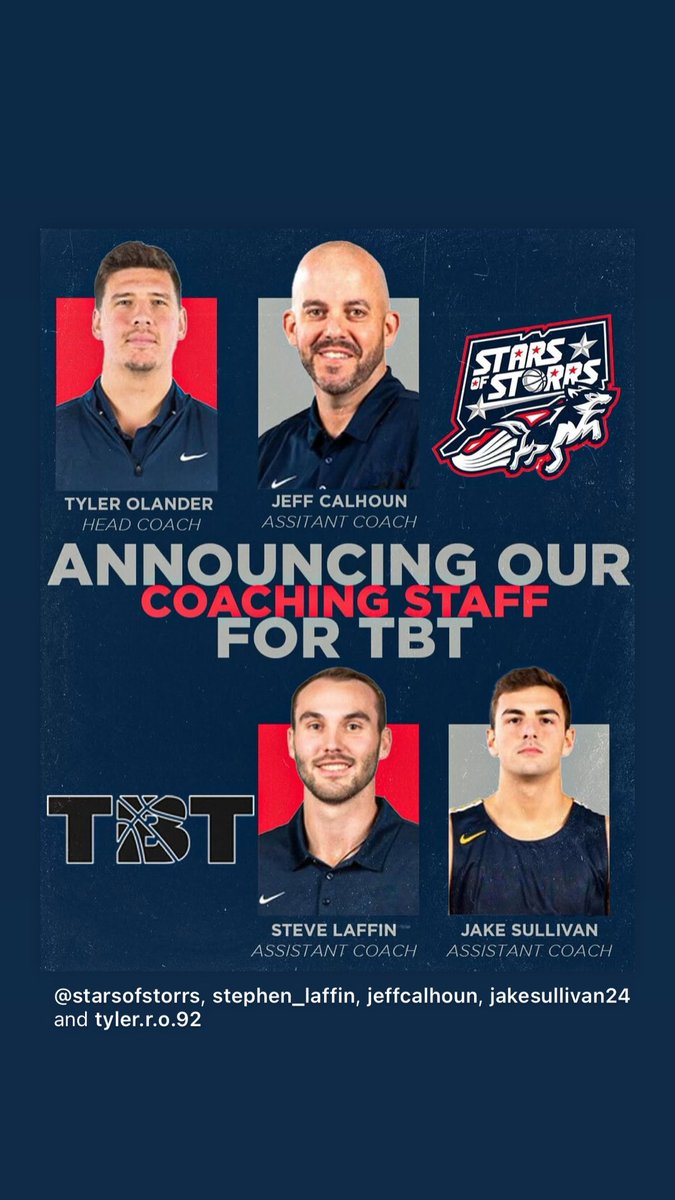 The Stars of Storrs coaching staff is set. Now we must put together an elite team. I was just informed that the Syracuse region will be heavily televised. <a href="/starsofstorrs/">The Stars of Storrs</a> <a href="/thetournament/">TBT</a>