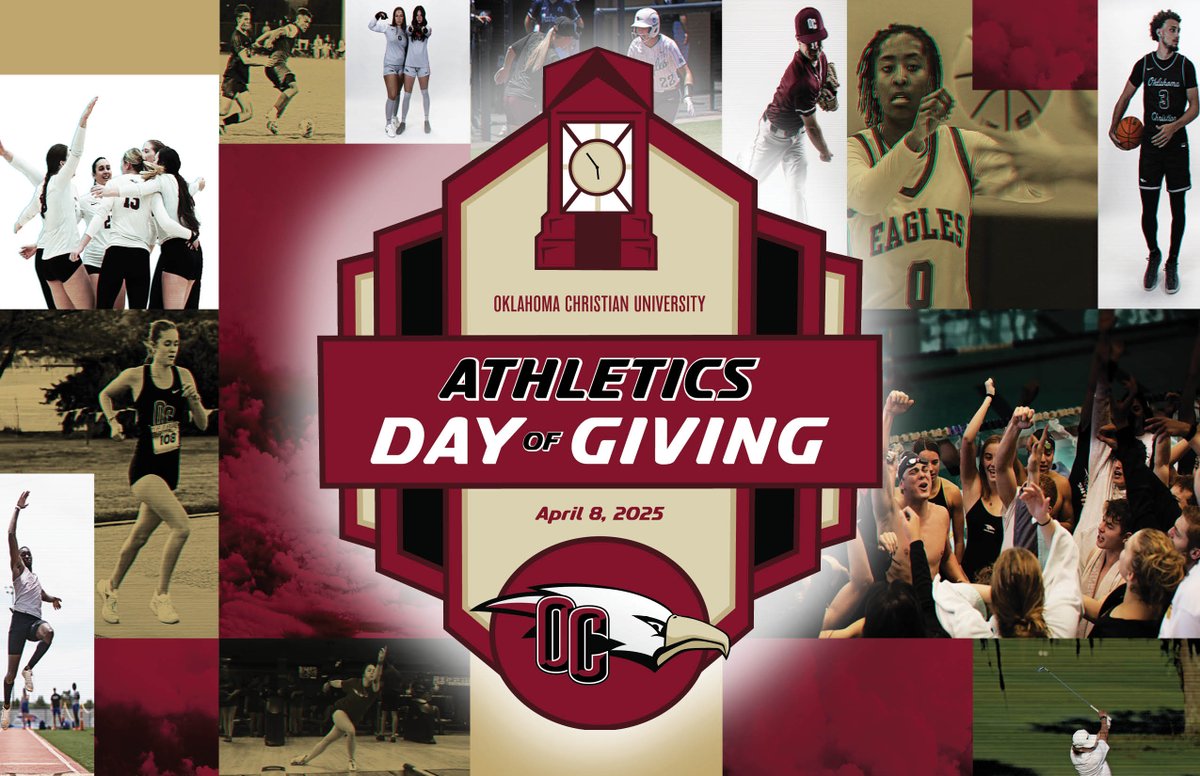 Athletics Day of Giving is almost here! 🏆🦅 
Join us on April 8, to support our <a href="/OCEagles/">OC Eagles</a> in the third annual fundraising event. Your donation helps shape their future on and off the field! Mark your calendar and give at give.oc.edu/AthleticsDay