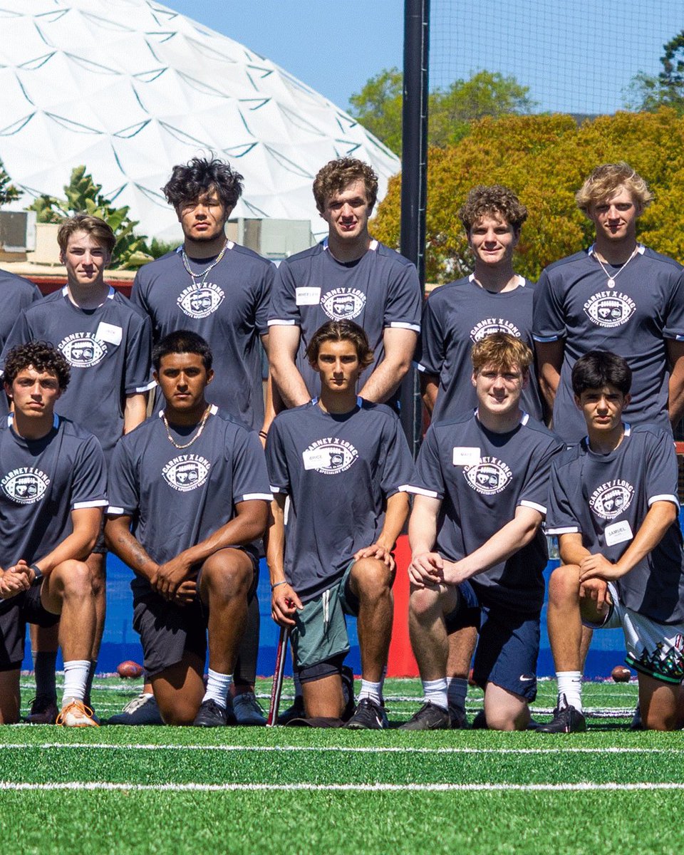 CarneyCoaching's tweet photo. 💥Excellence on full display at the CarneyXLong Elite Specialist Camp 💥

Stay coachable. Stay hungry. Stay focused. The work you put in today is building the player you’ll be tomorrow.

The grind isn’t glamorous. But every rep is another step to separate yourself from the crowd.

Thank you AJ Cole and Jordan Stout and for your generosity and insight. And thank you to our staff and the Palomar College staff.

Let’s do this again, Ty!

#CTFstrong #TLK

@kasramaghami @maddoxlong09 @Matt0Boyle @BriceBergmanKP @BowronWheeler @MSlojkowskPunts @CSobelkicker @JacobKrein_ @OErdman46931 @BigRidKeener @JackKovatch @EnriqueOlmosK @Eli_gilmour @CarterMeza4 @sumo719_ @jcalvinmoore @Kicking_Lambert @isaacmancera_
