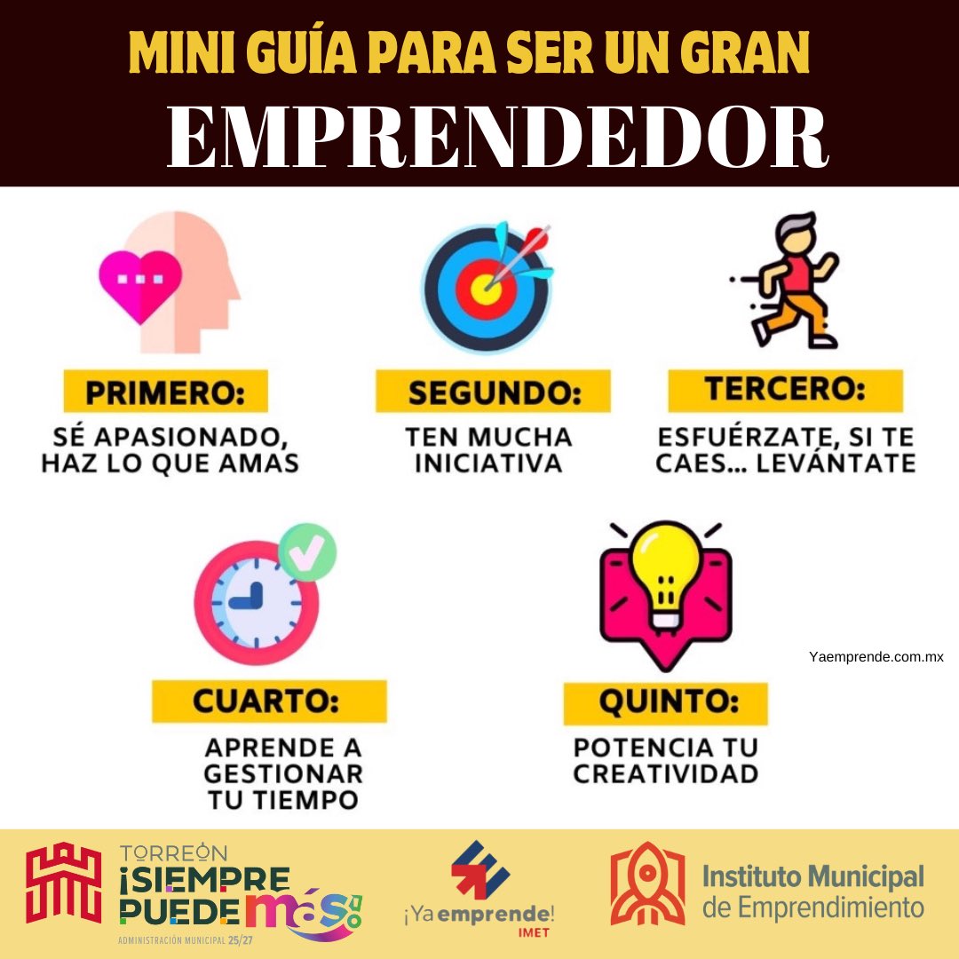 IMET๐ (@imet2023) on Twitter photo Un ๐ ๐ซ๐๐ง ๐๐ฆ๐ฉ๐ซ๐๐ง๐๐๐๐จ๐ซ implica tener la mentalidad correcta, tomar acciรณn y aprender constantemente
Debes ser ๐ซ๐๐ฌ๐ข๐ฅ๐ข๐๐ง๐ญ๐, ๐๐๐๐ฉ๐ญ๐๐๐ฅ๐ y estar siempre enfocado en ๐ซ๐๐ฌ๐จ๐ฅ๐ฏ๐๐ซ ๐ฉ๐ซ๐จ๐๐ฅ๐๐ฆ๐๐ฌ a tus clientes
#TorreรณnSiemprePuedeMรกs๐๐ผ
#yaemprende Un ๐ ๐ซ๐๐ง ๐๐ฆ๐ฉ๐ซ๐๐ง๐๐๐๐จ๐ซ implica tener la mentalidad correcta, tomar acciรณn y aprender constantemente
Debes ser ๐ซ๐๐ฌ๐ข๐ฅ๐ข๐๐ง๐ญ๐, ๐๐๐๐ฉ๐ญ๐๐๐ฅ๐ y estar siempre enfocado en ๐ซ๐๐ฌ๐จ๐ฅ๐ฏ๐๐ซ ๐ฉ๐ซ๐จ๐๐ฅ๐๐ฆ๐๐ฌ a tus clientes
#TorreรณnSiemprePuedeMรกs๐๐ผ
#yaemprende