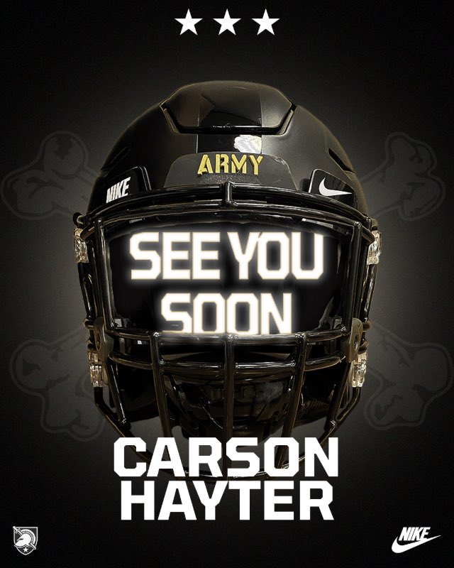 Carson Hayter (@carson_hayter9) on Twitter photo Had a great time today <a href="/ArmyWP_Football/">Army Football</a> thank you for having me out! <a href="/Coach_Burks/">Chandler Burks</a> <a href="/Coach_romero18/">Dane Romero</a> <a href="/RedDogFootball/">S-Dale Bulldog FB 🦴🔗</a> <a href="/CoachBsooter/">Brett Sooter</a> <a href="/EarlGill10/">Earl Gill</a> Had a great time today <a href="/ArmyWP_Football/">Army Football</a> thank you for having me out! <a href="/Coach_Burks/">Chandler Burks</a> <a href="/Coach_romero18/">Dane Romero</a> <a href="/RedDogFootball/">S-Dale Bulldog FB 🦴🔗</a> <a href="/CoachBsooter/">Brett Sooter</a> <a href="/EarlGill10/">Earl Gill</a>