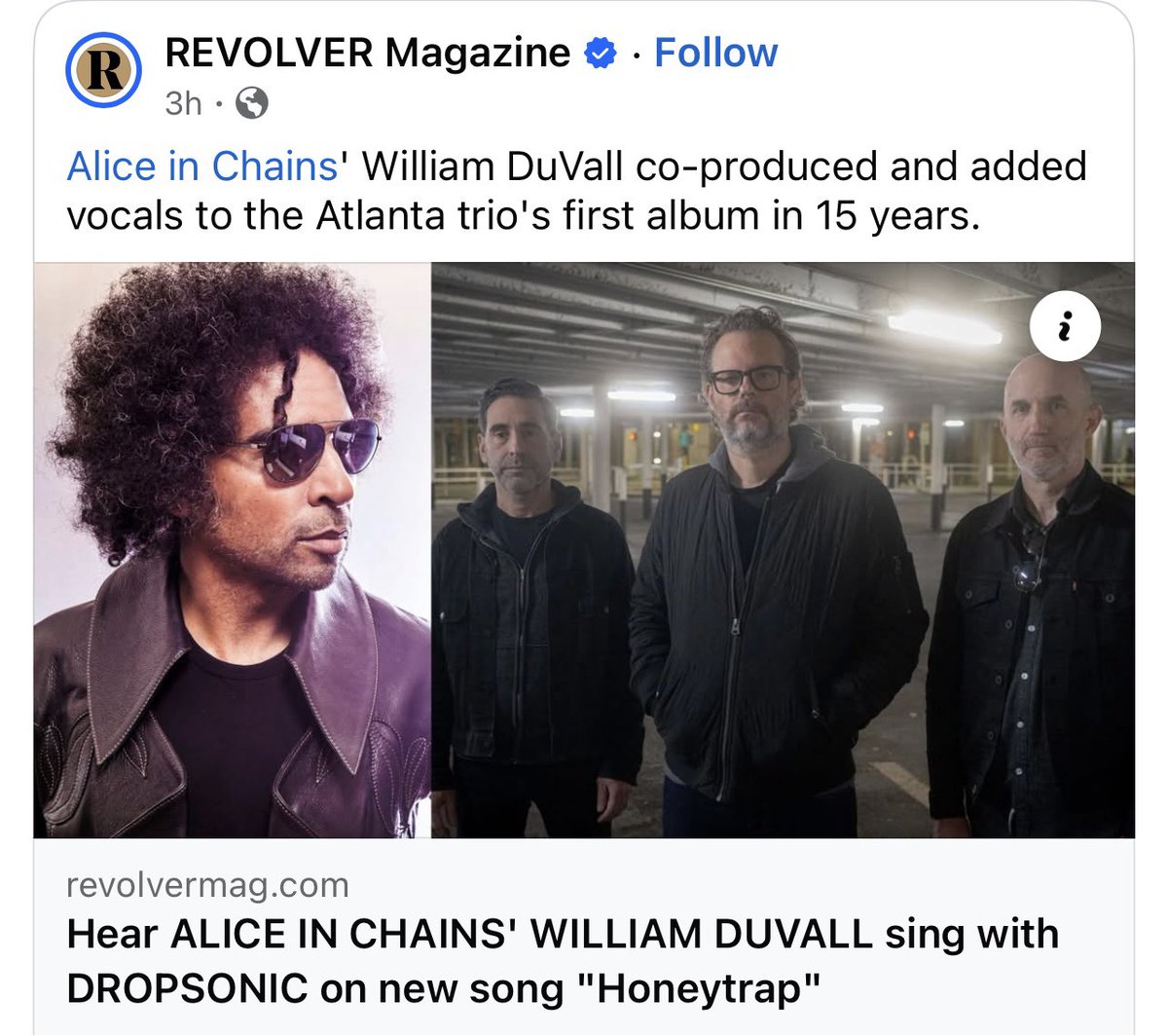 William DuVall (@williamduvall) on Twitter photo The new DROPSONIC single, “Honeytrap” is out today and it absolutely smokes! Hear it via <a href="/Revolvermag/">revolvermag</a> here: revolvermag.com/music/alice-in… The new DROPSONIC single, “Honeytrap” is out today and it absolutely smokes! Hear it via <a href="/Revolvermag/">revolvermag</a> here: revolvermag.com/music/alice-in…