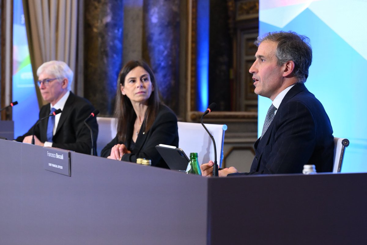 TernaSpA's tweet photo. #Terna CFO #FrancescoBeccali: «We expect solid growth with an increase in revenues to €5.19 billion in 2028 compared to €4.60 billion in the previous Plan, whilst EBITDA is expected to be €3.36 billion compared to €3.25 billion in the previous Plan». #TernaPlan #update https://t.co/2Jtcq1KUI5