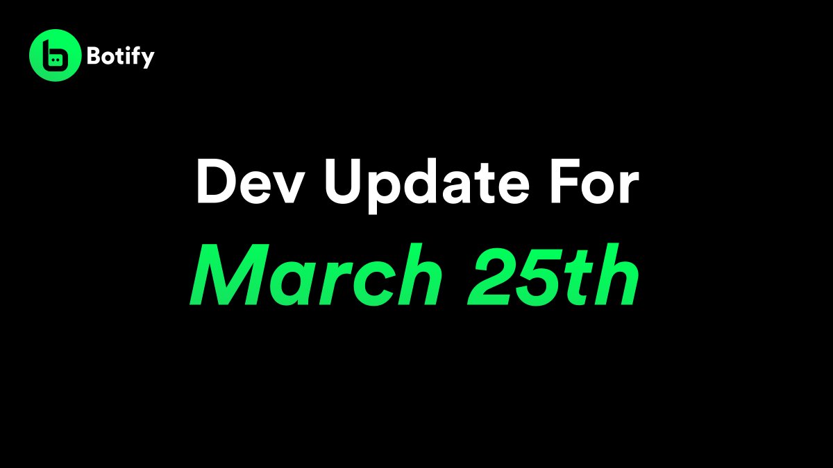 Botify Dev Update 

🔹AI Agents &amp; branches are moving from dev to production.
🔹 Final UI touches polished &amp; ready to go live.
🔹 MVP Agent lineup complete - final one being added today.

The system is locking in. Launch is imminent. 🤖 $BOTIFY