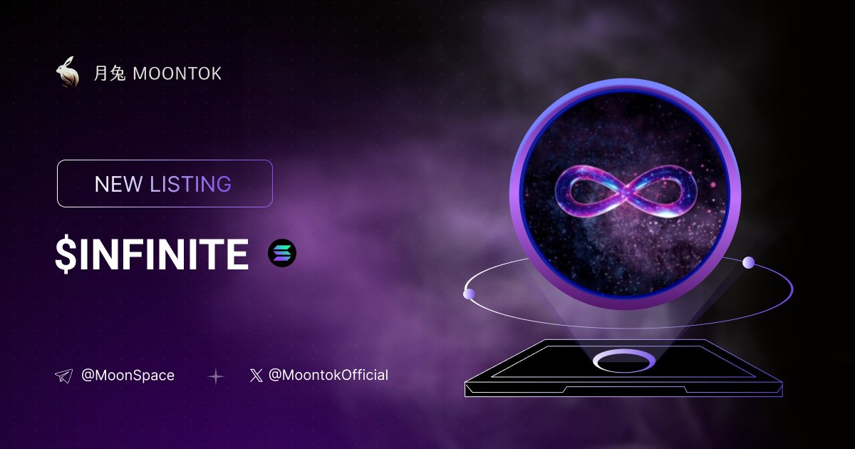 MoontokListing's tweet photo. ⚡ 月兔雷霆 - Moontok Xpress

Infinite Rewards ( $INFINITE )
https://t.co/KH1AxgbsK7

7AgiWyzLkKdzp4LS5QAyrWNqhQ57q2wFcddWxWoNyFoy

LIQ: $5,463 | MC: $11,175

#altcoin #memecoins @SIROfficialSol @moontokofficial https://t.co/j3ztmTCmIv