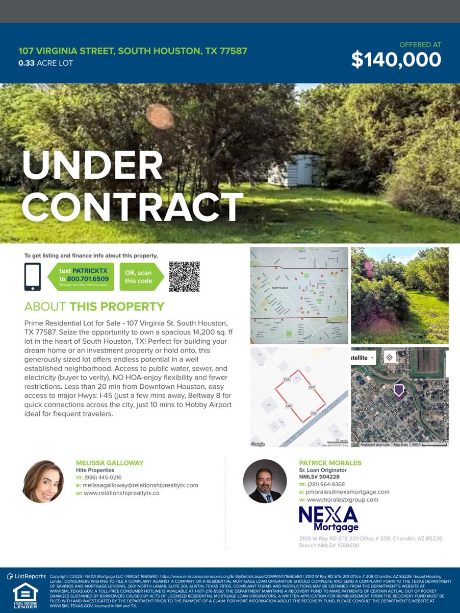 🔥Just listed… and already under contract! 🔥 This lot didn’t last long! If you’re thinking about buying or selling, let’s make it happen! 🏡💥 
I would loved to help you too! Give me a call and let’s chat! 📲 936-445-0216
#buyandsellwithmelissagalloway
#relationshiprealtytx