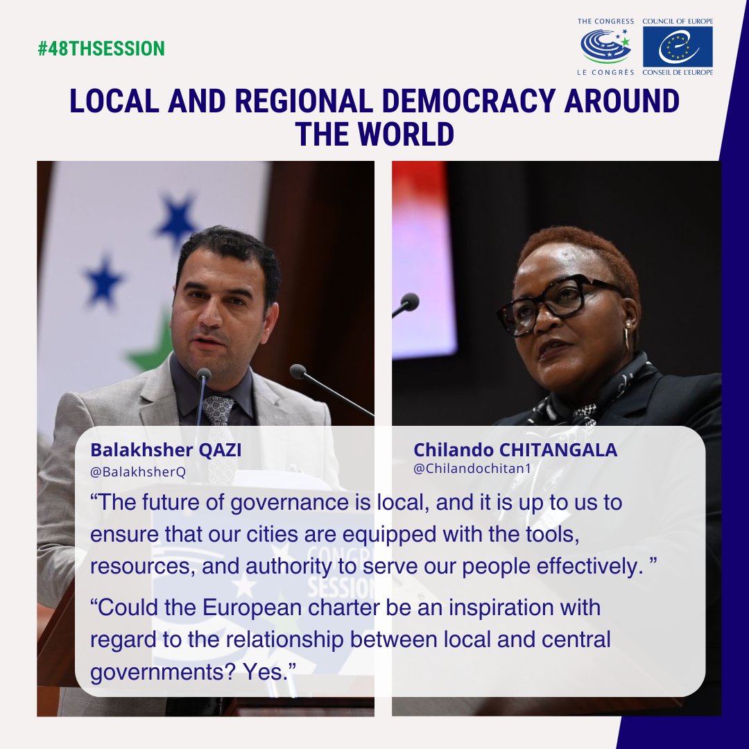 COECongress's tweet photo. Follow the debates of the #48thSession on live streaming: https://t.co/T8C6chekfD
Look at the agenda: https://t.co/PoTWCG2jnz
#RuleofLaw #Democracy #HumanRights @coe https://t.co/ADAzDkqypA