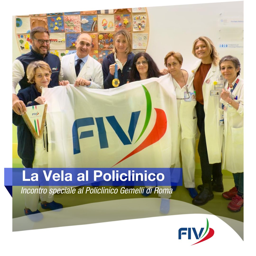 La Vela ha fatto visita al Reparto di Oncologia Pediatrica del Policlinico Gemelli, a Roma ⛵