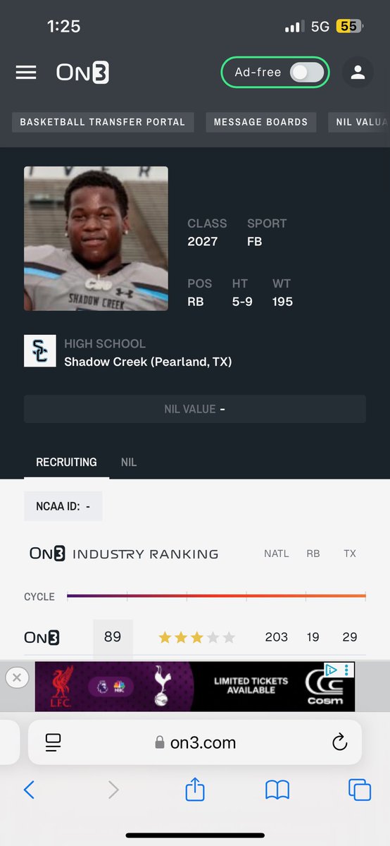 Blessed to be a 3⭐️ <a href="/On3Recruits/">On3 Recruits</a> <a href="/ChadSimmons_/">ChadSimmons</a> <a href="/MohrRecruiting/">Brian Mohr</a> <a href="/coachwoods9/">DWoods</a> <a href="/Glap_IV/">R. Glapion</a> <a href="/Zinn68/">Tyrone Green</a> <a href="/HoustonHero713/">Mike West🤘🏾</a> <a href="/T360Elite/">Coach T</a> <a href="/Bullard_Coach/">Cody Bullard</a> <a href="/CoachCSwain/">Coach Swain</a>