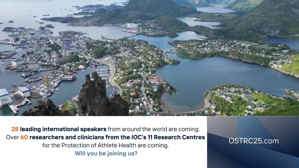 Very excited to share findings from my PhD research on respiratory infections in athletes  🫁🦠🏃🏽‍♀️ at #OSTRC25 in Norway. 

Building networks
Listening to experts

This congress is going to be spectacular!
ostrc25.com