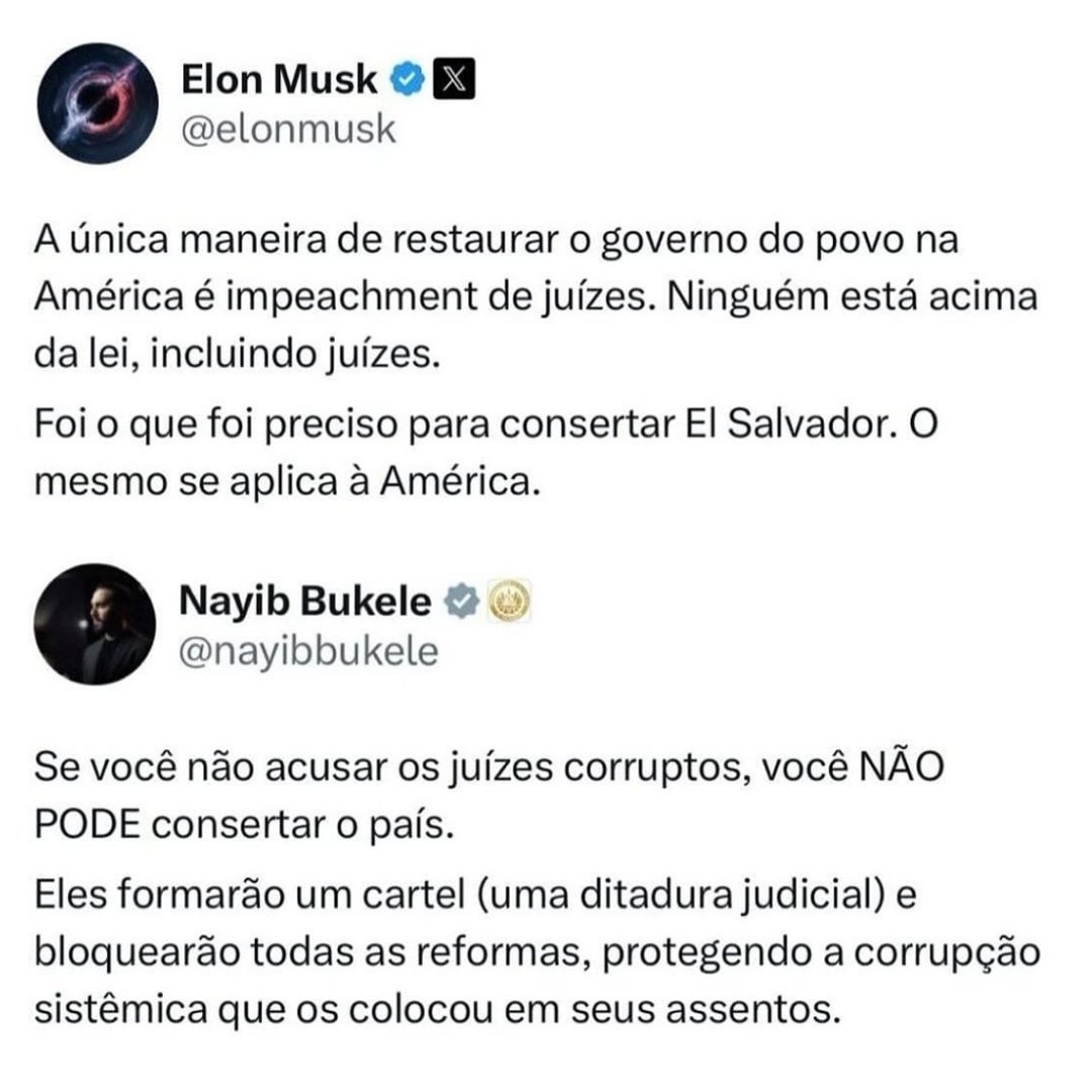 realmacosta's tweet image. 🔥 Nayib Bukele, mais do que qualquer outro líder, sabe como enfrentar juízes ditadores.

Enquanto muitos se curvam ao ativismo judicial, ele mostrou na prática que é possível resistir à tirania de togas. 

O que ele fez em El Salvador não foi mágica - foi coragem política.…