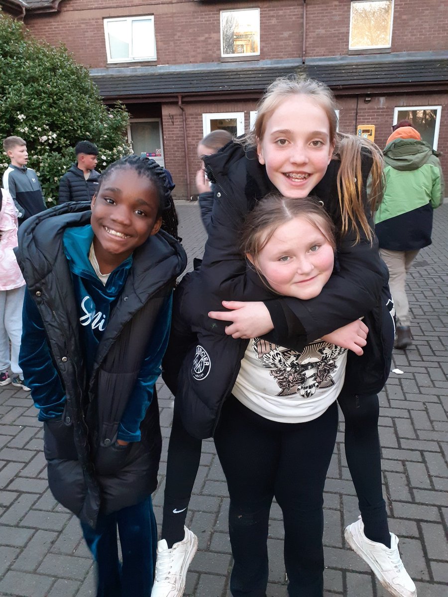 We have had our tea and we have set off to play some team games!