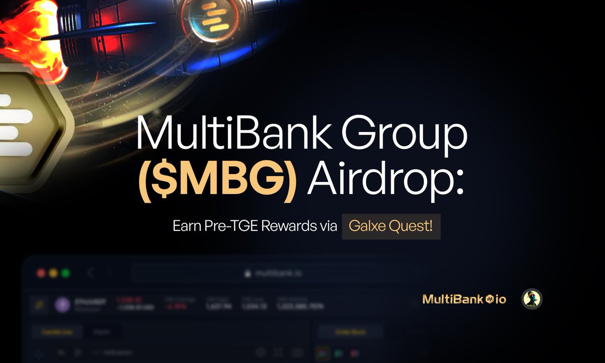 SamuelXeus's tweet photo. I’m back with another cool opportunity: @multibank_io. 

#Airdrop Confirmed!

MultiBank Group (MBG) is one of the world’s largest online financial derivatives providers, with a daily trading volume of $18Bn+🤯

The MEX exchange alone is valued at over $23Bn. So, you know… this is not the type of update you want to fade.

The $MBG token is coming, and in preparation for that, @multibank_io has launched a Galxe quest where you can earn pre-TGE points by completing simple tasks.

🗒️Here’s what you need to do:

1. Go to https://t.co/6ekuZIzAze  and complete all tasks there.
2. Turn on all notifications on @multibank_io so you don’t miss anything.

Get to work… or don’t. I’ll be here when you cope again.