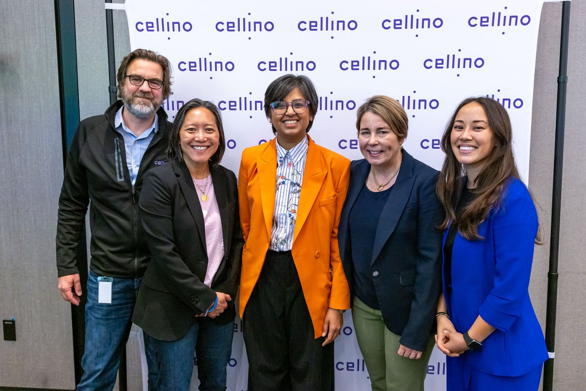CellinoBio's tweet image. What a day! 🎉 We celebrated our collaboration with @MassGenBrigham with an incredible community of supporters, including the inspiring @MassGovernor &amp;amp; Sec. Yvonne Hao. Grateful to @MassGenBrigham as we build the world’s first autologous iPSC foundry together! #biotech…