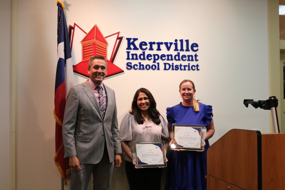 ⭐March Inspire Award   
 
The KISD Inspire Award highlights district employees who show up &amp; inspire students &amp; others around them. Award Recipients recognized during this month's Board of Trustees meeting were: Iris Marks <a href="/DanielsES_KISD/">DanielsES_KISD</a> &amp; Dee Heiner <a href="/TIVYHS/">Tivy HS</a>
#KISDinspires