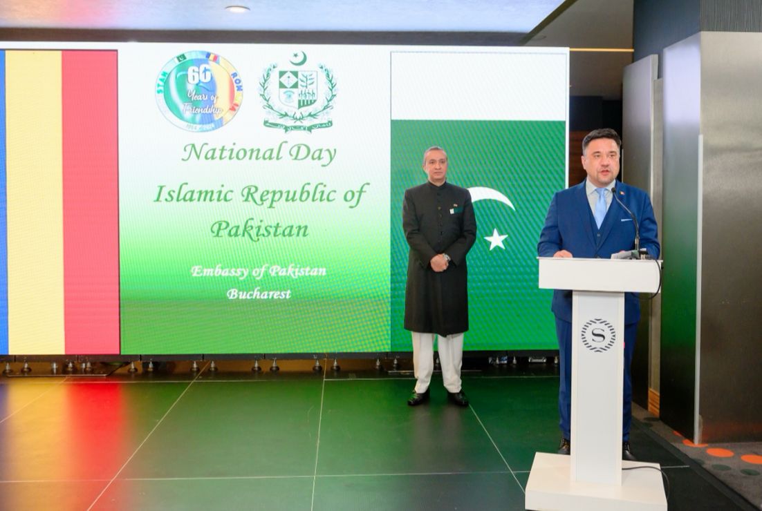 Pakistan Embassy Romania (@pakinromania) on Twitter photo The Embassy of Pakistan hosted the National Day reception at Sheraton Hotel, Bucharest. The event was attended by senior Romanian government officials, military personnel, businessmen, media and the Pakistani community.
<a href="/ForeignOfficePk/">Ministry of Foreign Affairs - Pakistan</a> The Embassy of Pakistan hosted the National Day reception at Sheraton Hotel, Bucharest. The event was attended by senior Romanian government officials, military personnel, businessmen, media and the Pakistani community.
<a href="/ForeignOfficePk/">Ministry of Foreign Affairs - Pakistan</a>