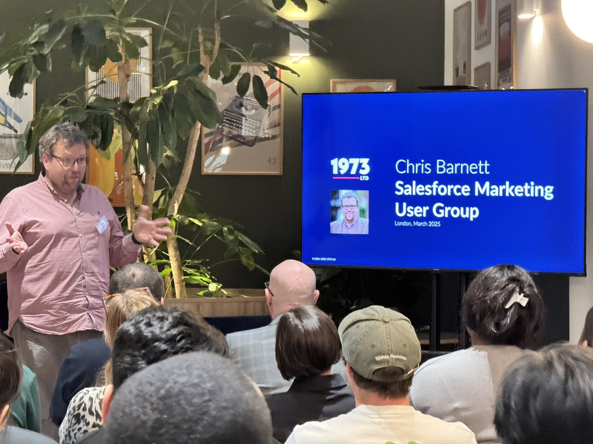 We’re underway with Chris Barnett from <a href="/1973online/">1973 Ltd</a> explaining how to create great emails to our users!