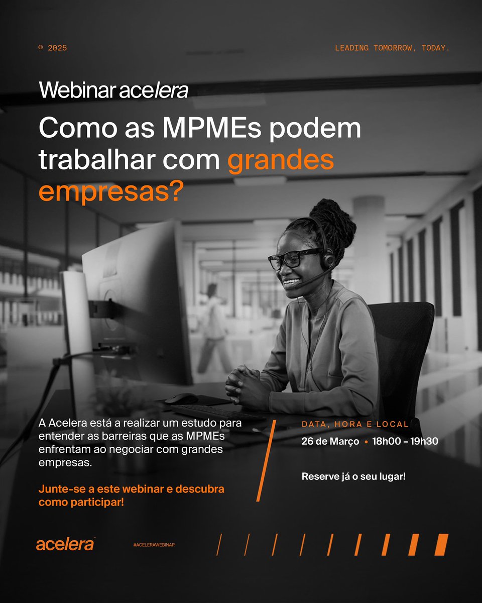 sacyjosecarlos's tweet photo. Acelera Angola convida a participação no tema: Estudo desafios enfrentados pelas MPMEs ao negociar com Grandes empresas
Horário: 26 mar. 2025 18:00 de Angola 
Via Zoom:
https://t.co/nQ86QpWLXu
ID da reunião: 865 8837 6374
Senha: 641354 https://t.co/7jeGHuKz4o