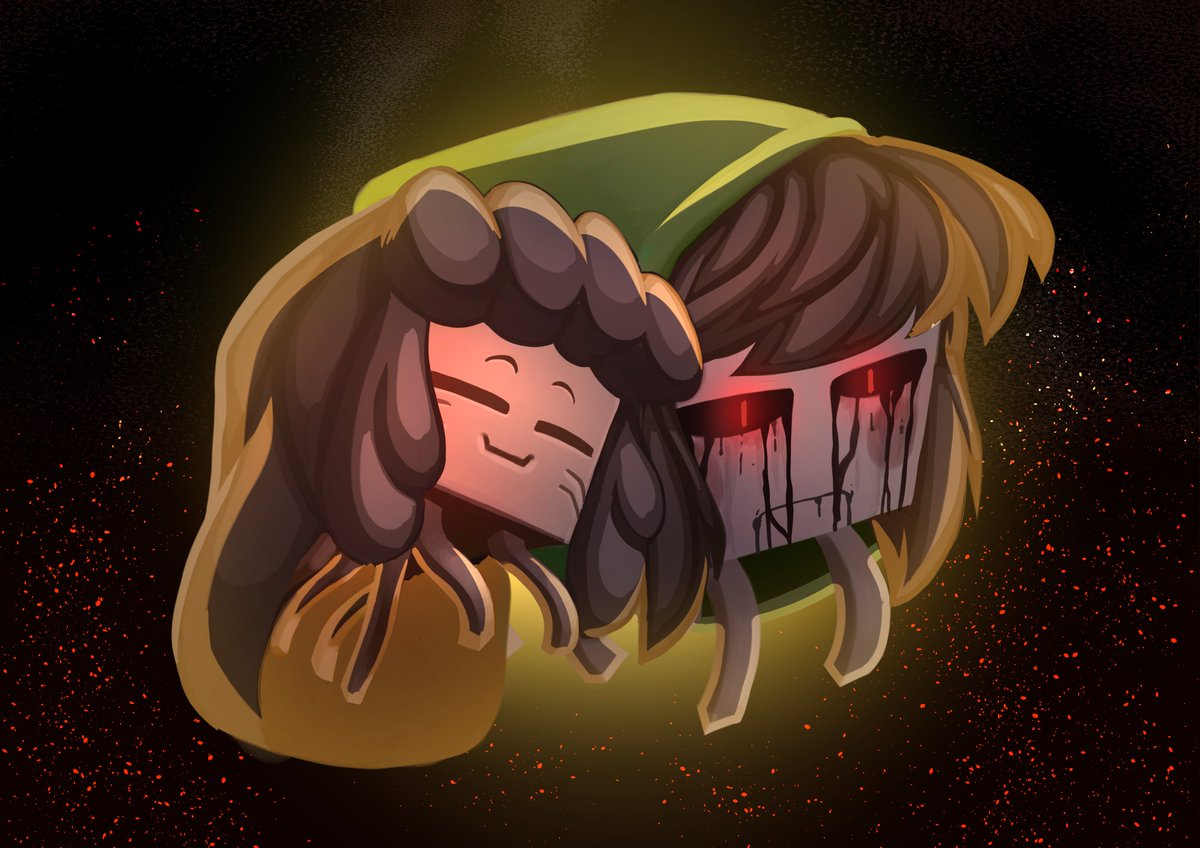 *I'll take care of you.
#undertale #frisk #chara #minecraft #ghast #ghastling