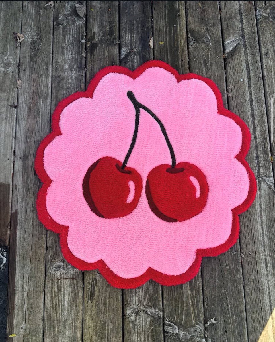 we love a good cheetah and cherry moment. these are some of my favorite rugs i’ve made!