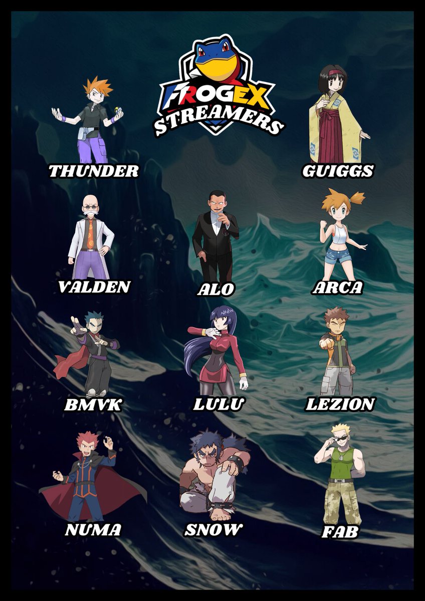FrogEX (@frogex_team) on Twitter photo MARATHON 7 JOURS DE STREAM NON STOP !!!
Pour la sortie de l’extension <a href="/PokemonTCGP/">Pokémon TCG Pocket</a>
et du mode classé, la team FrogEX met les petits plats dans les grands ! Retrouvez nous pour ce défi fou sur les différentes chaînes de nos streamers ! 🐸🐸🐸
START : jeudi 7h
#Pokemon MARATHON 7 JOURS DE STREAM NON STOP !!!
Pour la sortie de l’extension <a href="/PokemonTCGP/">Pokémon TCG Pocket</a>
et du mode classé, la team FrogEX met les petits plats dans les grands ! Retrouvez nous pour ce défi fou sur les différentes chaînes de nos streamers ! 🐸🐸🐸
START : jeudi 7h
#Pokemon