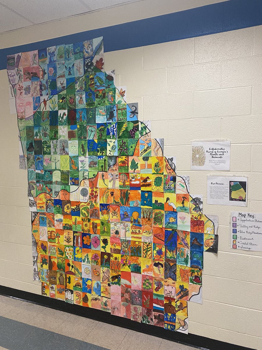 STEMTania's tweet image. Look at this beautiful installation @patriotsccsd ! We are proud of our #STEMCobb #CTLA25 member Ms. Sandlin for developing this as part of her Impact Project this year. @CobbPLearning @CobbVisualArts
