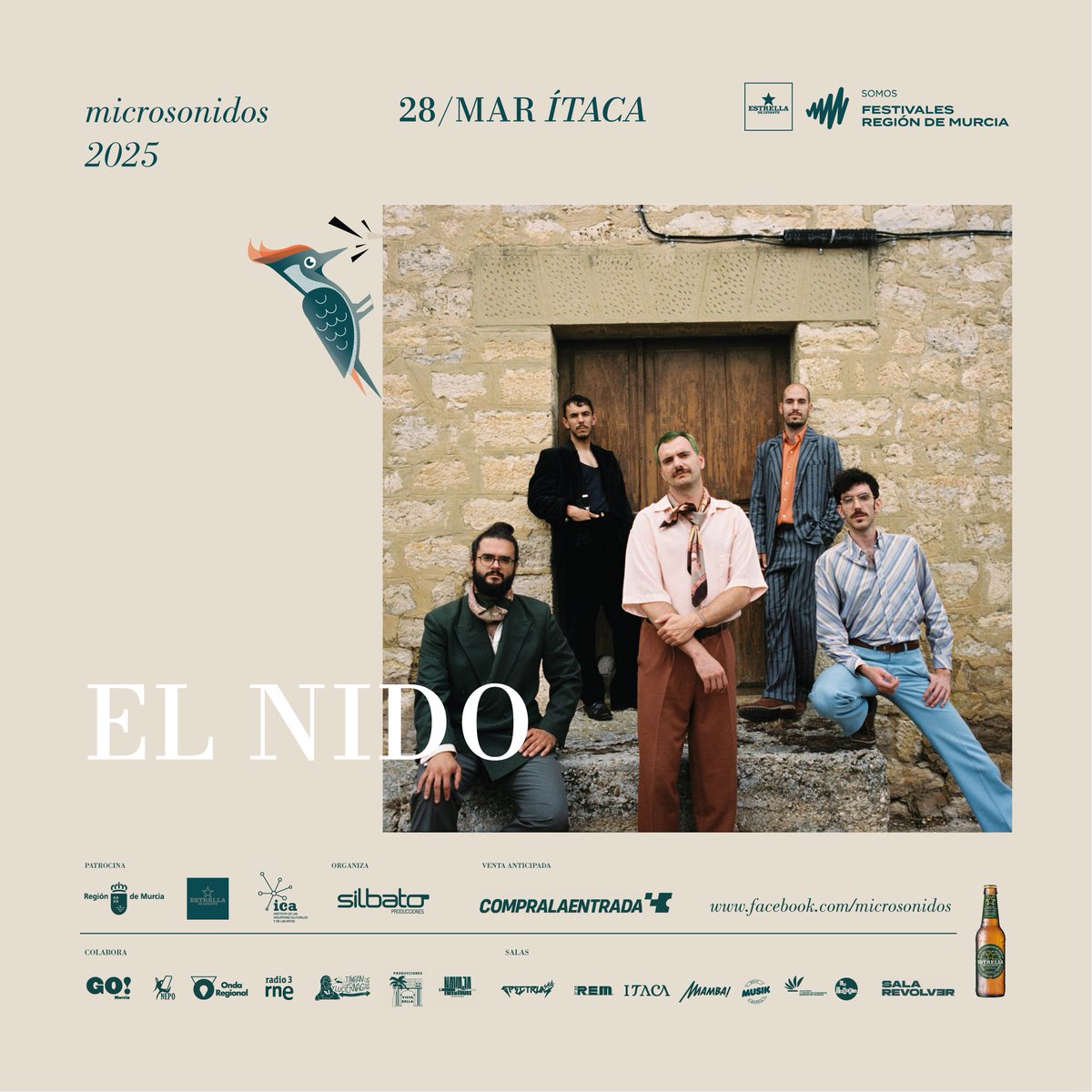 Microsonidos (@microsonidos_) on Twitter photo ¿Dónde están mis pio-pios? Pues ya te lo digo yo. En EL NIDO.
No te pierdas el folk del momento en nuestro <a href="/itacamurcia/">Café Bar Cooperativa Ítaca</a> de confianza.
Últimas entradas aquí: silbato.compralaentrada.com/eventos/13768/… ¿Dónde están mis pio-pios? Pues ya te lo digo yo. En EL NIDO.
No te pierdas el folk del momento en nuestro <a href="/itacamurcia/">Café Bar Cooperativa Ítaca</a> de confianza.
Últimas entradas aquí: silbato.compralaentrada.com/eventos/13768/…