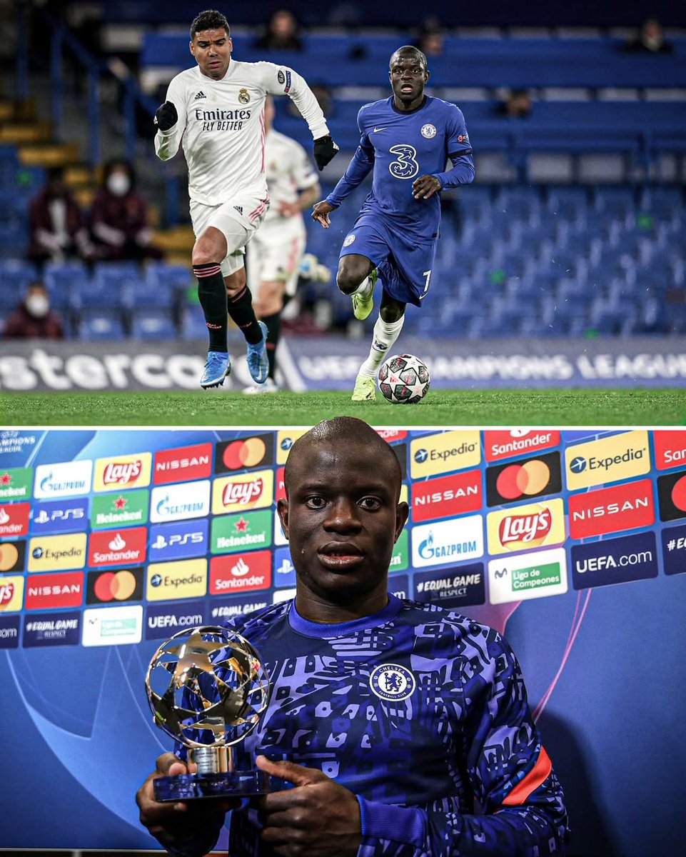 Never forget when N’Golo Kante covered 12km against Real Madrid in the Champions League semi-final and was named MOTM while fasting for Ramadan 👏
