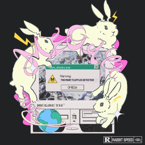 The fluffles are moving at RABBIT SPEED! 🐰