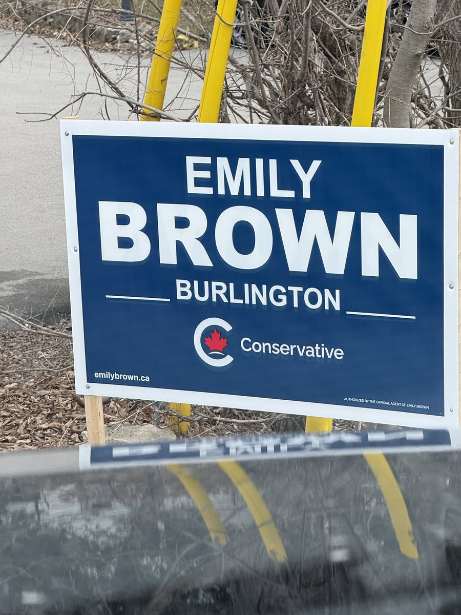 Got my sign. 
Can’t wait for <a href="/emilyabrown2025/">Emily Brown</a> to take down Karina Gould