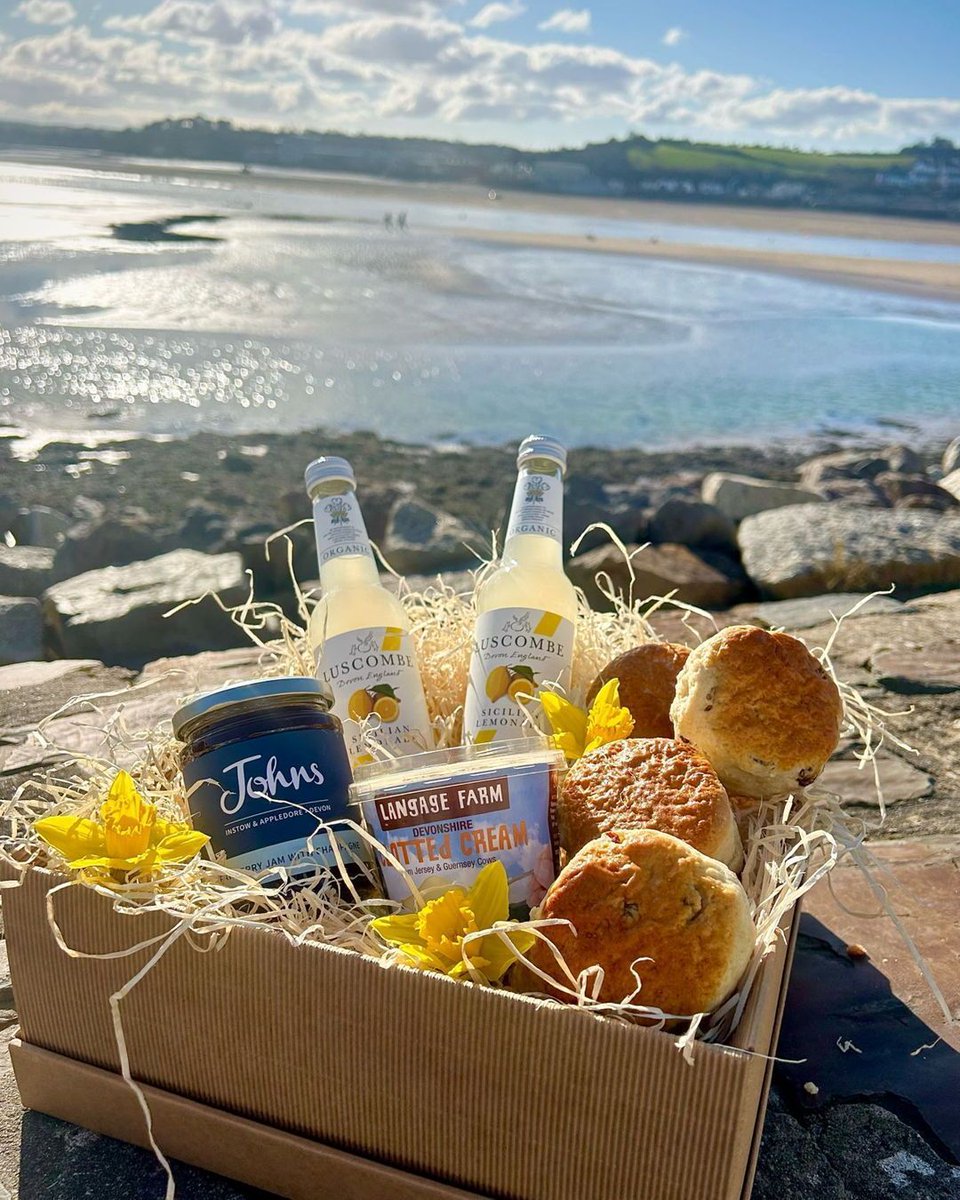 Introducing our Unreal Mother’s Day Hampers, so special they’re made for a woman just like your mum!  Our Devon Clotted Cream Tea Hamper is a showstopper, featuring:
 Homemade fruit &amp; plain scones, John’s strawberry jam, Devon clotted cream, And Luscombe Sicilian Lemonade!