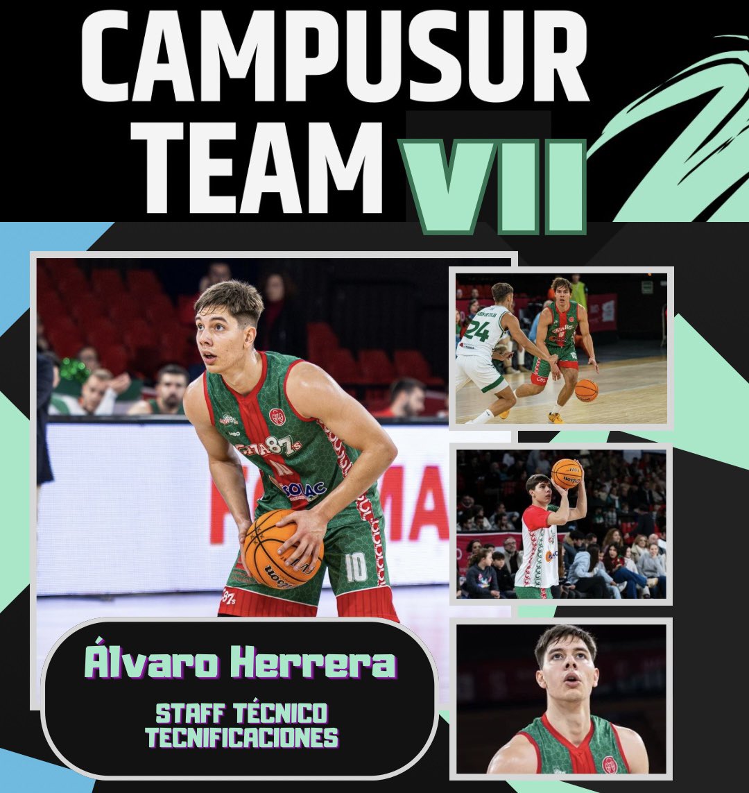 💥💣 Álvaro Herrera  se incorpora a CAMPUSUR TEAM REBORN como miembro del STAFF TÉCNICO, jugador de gran nivel en ligas profesionales, un lujo y ejemplo que dará el máximo para nuestros CAMPERS. No te quedes sin tu plaza, son limitadas. ➡️forms.gle/GQVZmhaspH3Vbn…