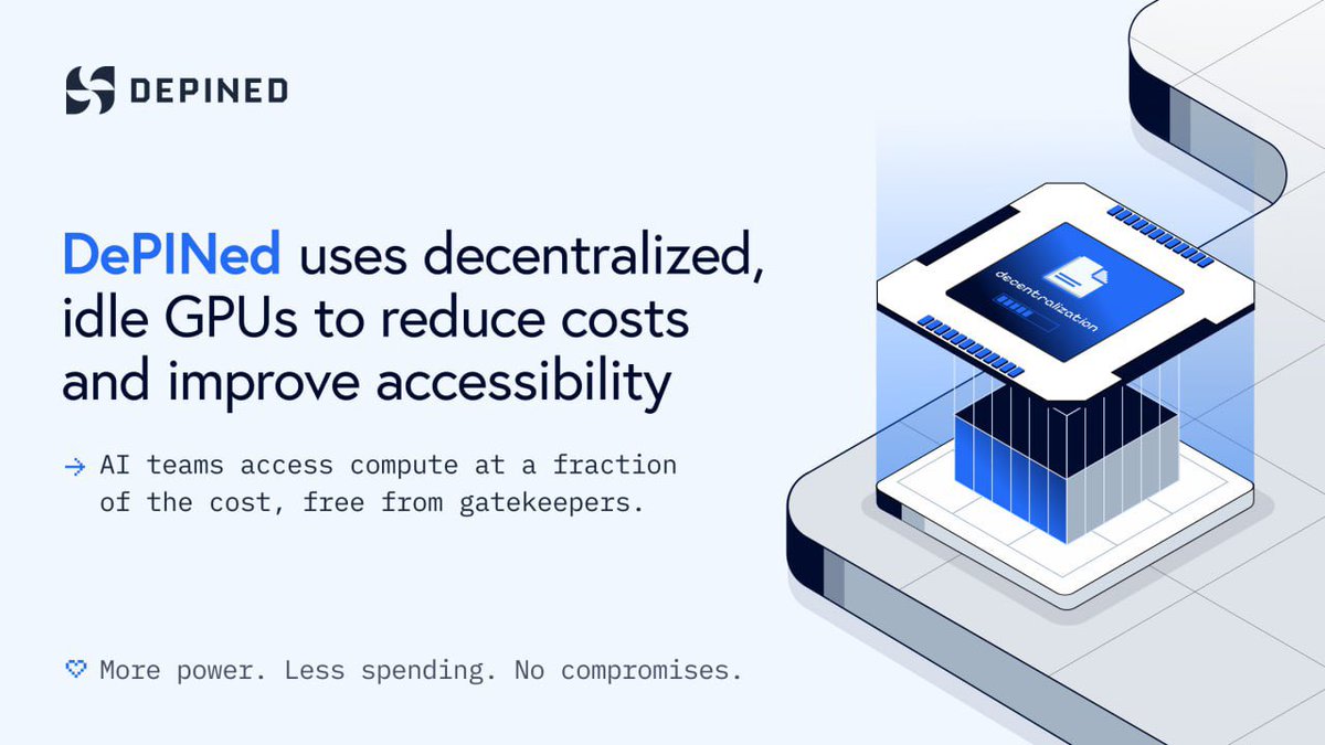 AI startups are bleeding cash on overpriced GPU rentals, forcing teams to compromise on scale, speed, or innovation. The cost of compute shouldn't be a bottleneck for progress.

DePINed flips the model — by tapping into decentralized, idle GPU power, we slash costs while