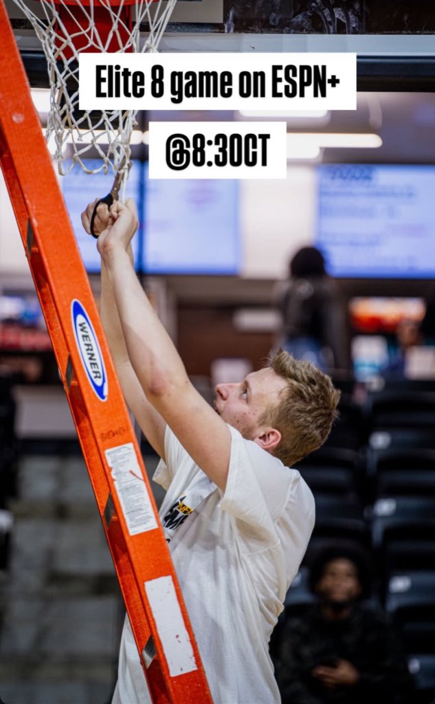 Catch former Hawk Conrad Luczynski and Lenoir-Rhyne in their Elite 8 on ESPN+ tonight!!