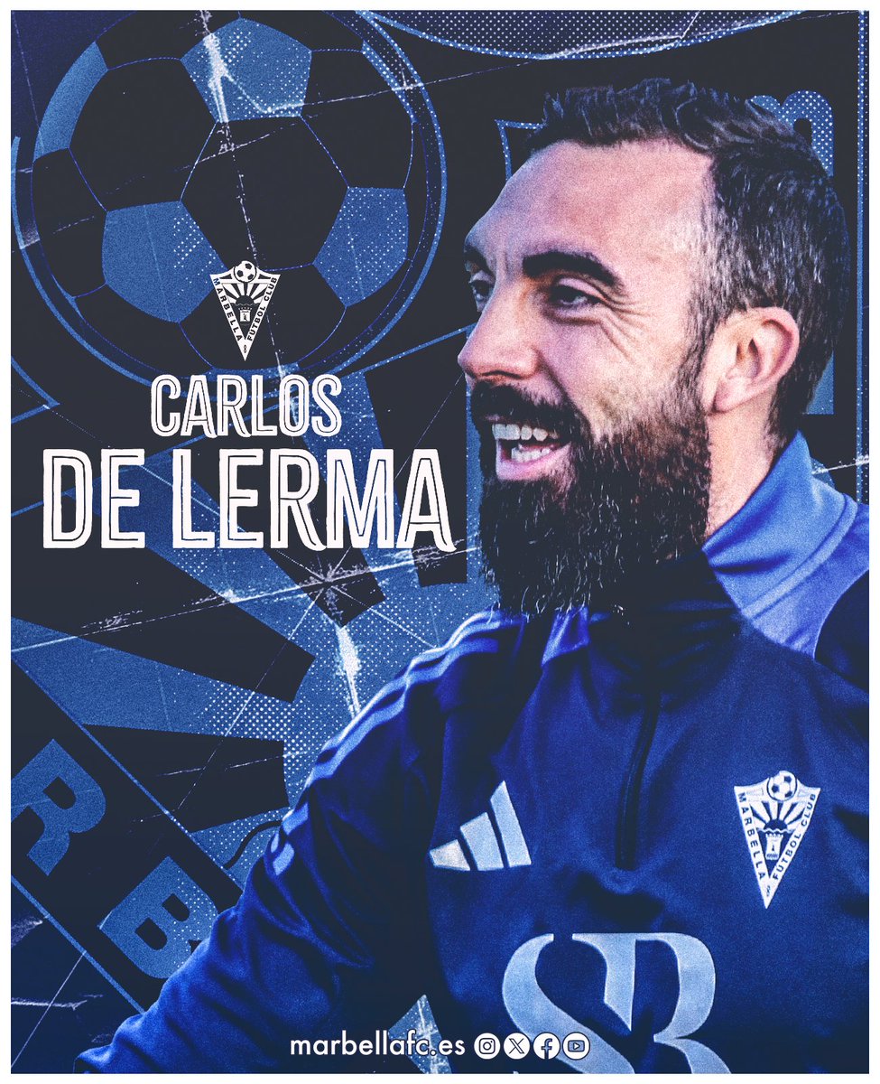 💥 𝗖𝗢𝗠𝗨𝗡𝗜𝗖𝗔𝗗𝗢 𝗢𝗙𝗜𝗖𝗜𝗔𝗟: 𝗖𝗔𝗥𝗟𝗢𝗦 𝗗𝗘 𝗟𝗘𝗥𝗠𝗔, 𝗡𝗨𝗘𝗩𝗢 𝗘𝗡𝗧𝗥𝗘𝗡𝗔𝗗𝗢𝗥 

El Marbella Fútbol Club comunica que Carlos de Lerma dirigirá al primer equipo hasta el final de la presente temporada.

➡️ marbellafc.es/comunicado-ofi…