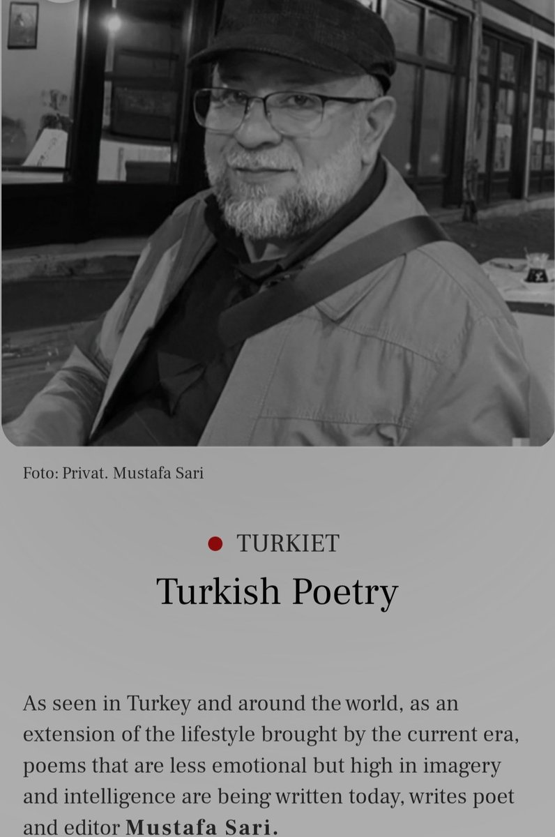 Geçen yıl Kötü Şeyler (Bad Things) öykümü yayımlayan, Avrupa Birliği Ülkeleri'ne dağıtım yaptığı için uluslararası nitelikteki UppLitt Magasin'in talebi üzerine Türk Şiiri hakkında yazmıştım.
upplittmagasin.se/artikel/turkis…